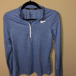 Blue Nike Long Sleeve Quarter Zip